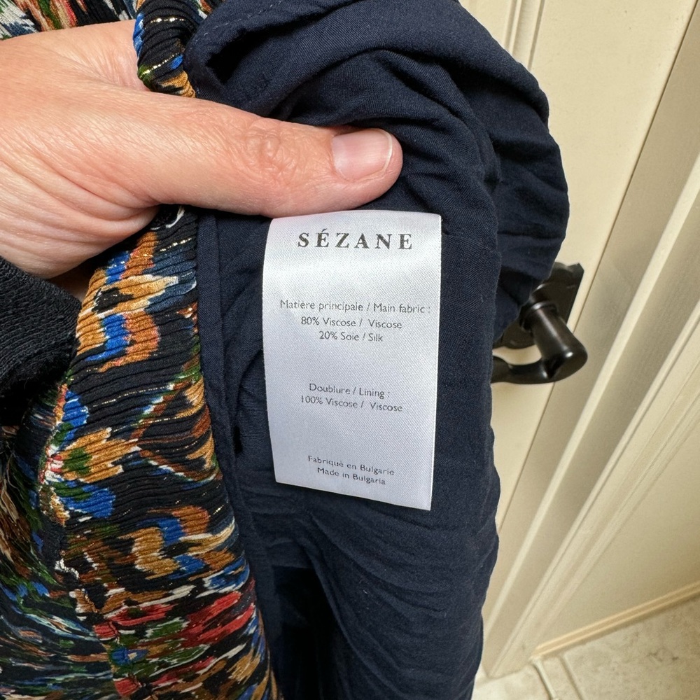 Sezane VIDA Dress multicolor size XS 34 - Picture 4 of 10